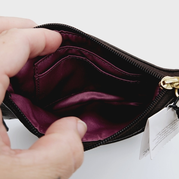 COACH | Madison leather zip wristlet wallet pouch - Picture 5 of 7